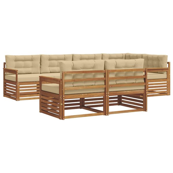 vidaXL &Sigma;&epsilon;&iota;&rho;ά &Kappa;&alpha;&nu;&alpha;&pi;έ &Epsilon;&xi;&omega;&tau;&epsilon;&rho;&iota;&kappa;&omicron;ύ &mu;&epsilon; &mu;&alpha;&xi;&iota;&lambda;ά&rho;&iota; 7 pcs &Phi;&upsilon;&sigma;&iota;&kappa;ό &kappa;&alpha;&iota; &Mu;&pi;&epsilon;&zeta;