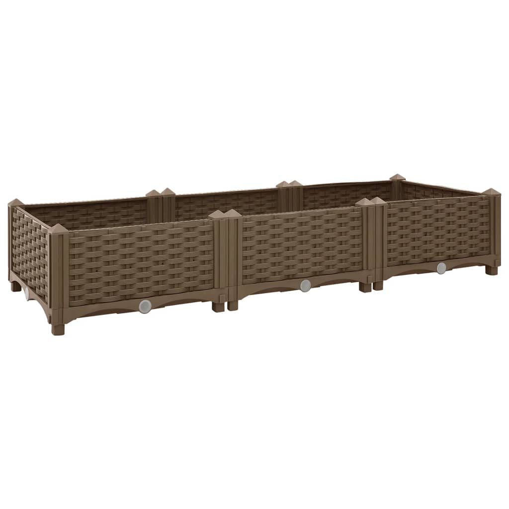 vidaXL Ζαρντινιέρα 120 x 40 x 23 εκ. από Πολυπροπυλένιο