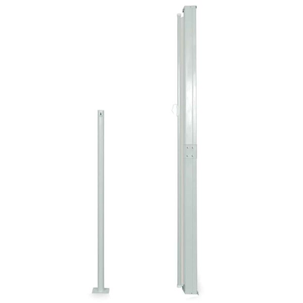 vidaXL Διαχωριστικό Βεράντας Συρόμενο Μαύρο 160 x 500 εκ.