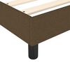 vidaXL Κρεβάτι Boxspring με Στρώμα Σκούρο Καφέ 140x190 εκ. Υφασμάτινο