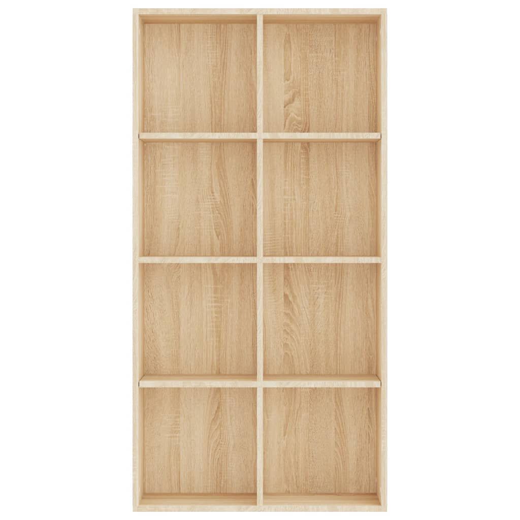vidaXL Ραφιέρα/Βιβλιοθήκη Sonoma Δρυς 66x30x130 εκ. από Επεξ. Ξύλο