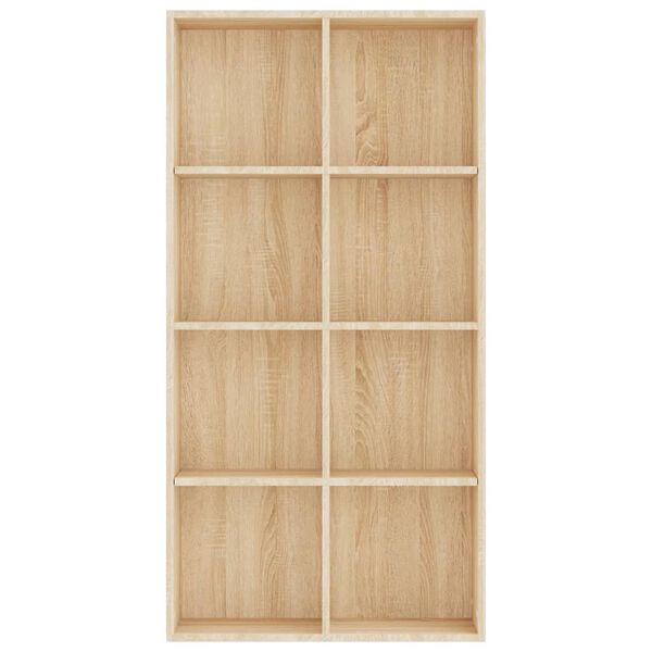 vidaXL Ραφιέρα/Βιβλιοθήκη Sonoma Δρυς 66x30x130 εκ. από Επεξ. Ξύλο