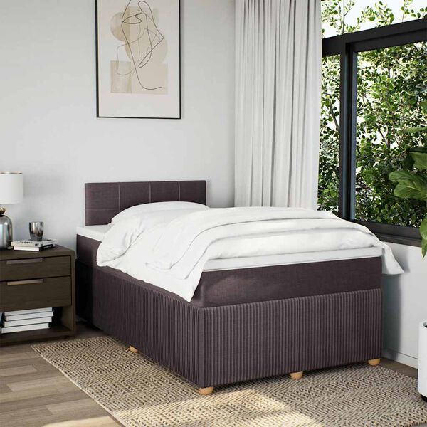 vidaXL &Kappa;&rho;&epsilon;&beta;ά&tau;&iota; Boxspring &mu;&epsilon; &Sigma;&tau;&rho;ώ&mu;&alpha; &Sigma;&kappa;&omicron;ύ&rho;&omicron; &Kappa;&alpha;&phi;έ 120x190 &epsilon;&kappa; &Upsilon;&phi;&alpha;&sigma;&mu;ά&tau;&iota;&nu;&omicron;