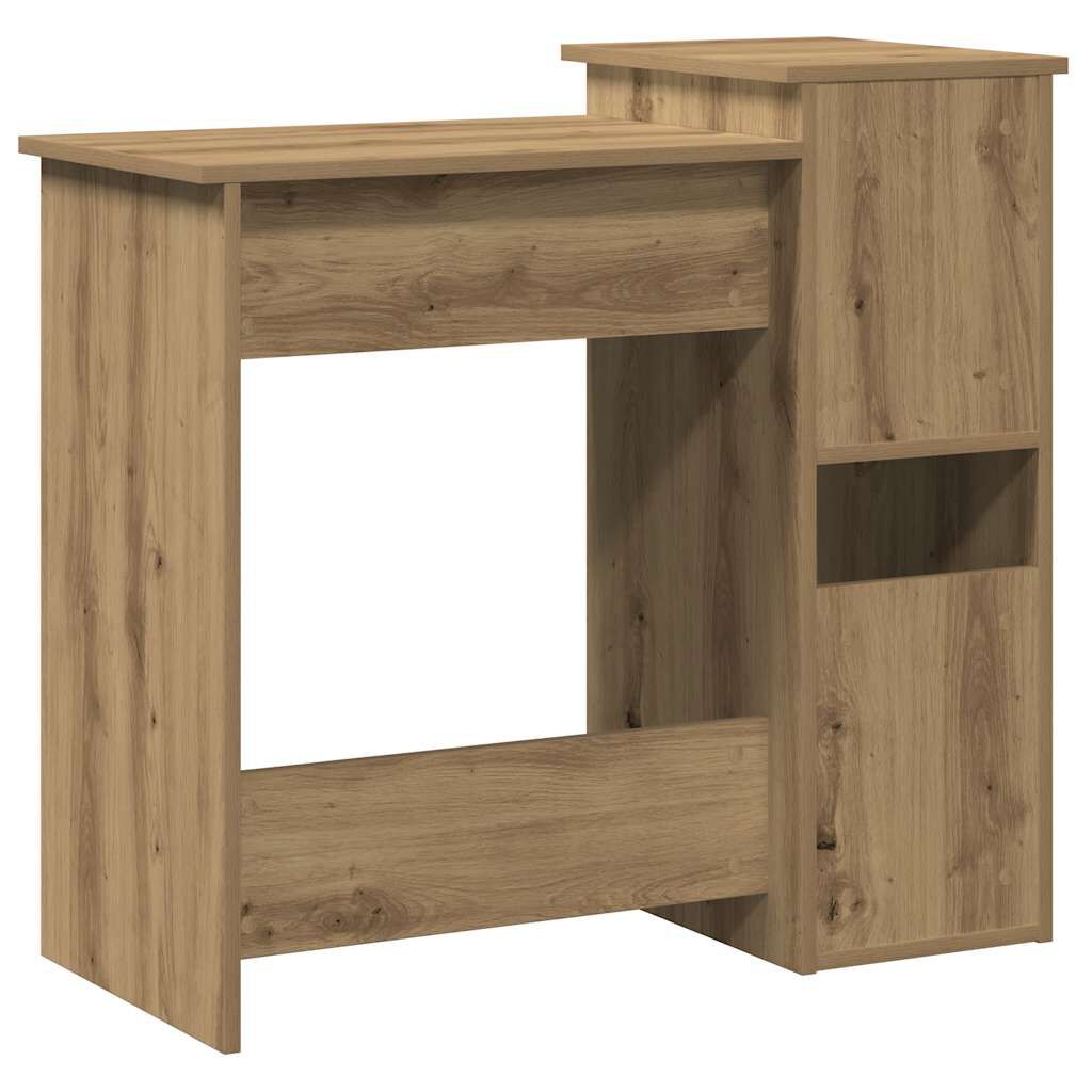 vidaXL Γραφείο με Ράφια Αρτισιανή Δρυς 184x40x78 εκ Επεξεργασμένο Ξύλο