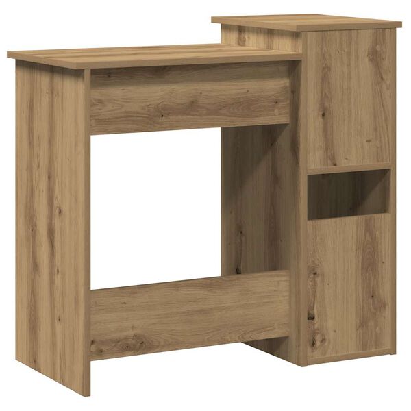 vidaXL Γραφείο με Ράφια Αρτισιανή Δρυς 184x40x78 εκ Επεξεργασμένο Ξύλο