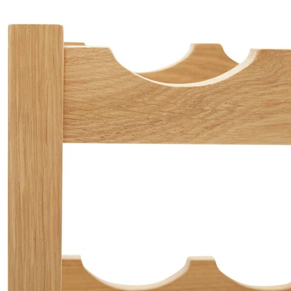 vidaXL Κάβα Κρασιών για 6 Φιάλες 37x21x21 εκ. από Μασίφ Ξύλο Δρυός