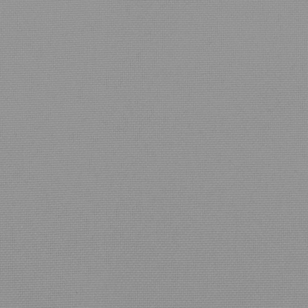 vidaXL Μαξιλάρια Καρέκλας Κήπου 2 τεμ. Γκρι 40x40x4 εκ. Υφασμάτινα