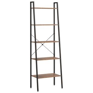 vidaXL &Rho;&alpha;&phi;&iota;έ&rho;&alpha; 5 &Epsilon;&pi;&iota;&pi;έ&delta;&omega;&nu; &Sigma;&kappa;&omicron;ύ&rho;&omicron; &Kappa;&alpha;&phi;έ & &Mu;&alpha;ύ&rho;&omicron; 56 x 35 x 174 &epsilon;&kappa;.