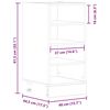 vidaXL Ντουλάπι "Riga" Γκρι Sonoma 40x44,5x81,5 εκ. από Τεχνητό Ξύλο