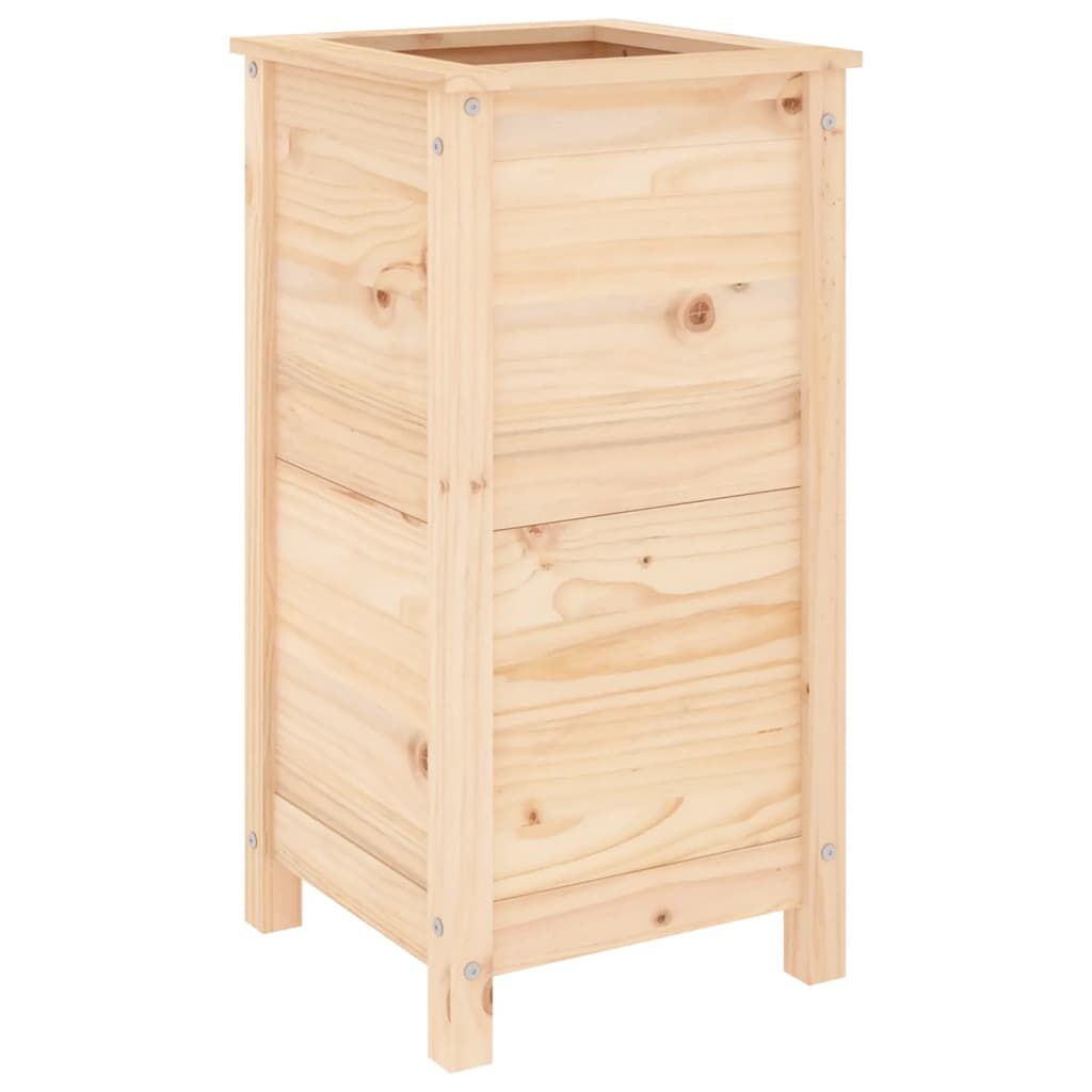 vidaXL Ζαρντινιέρα 40 x 40x 78 εκ. από Μασίφ Ξύλο Πεύκου