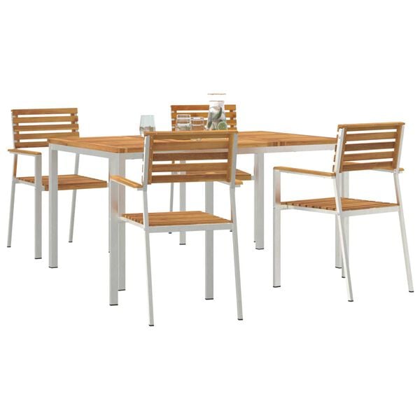vidaXL Σέτ φαγητού για κήπο 5 pcs