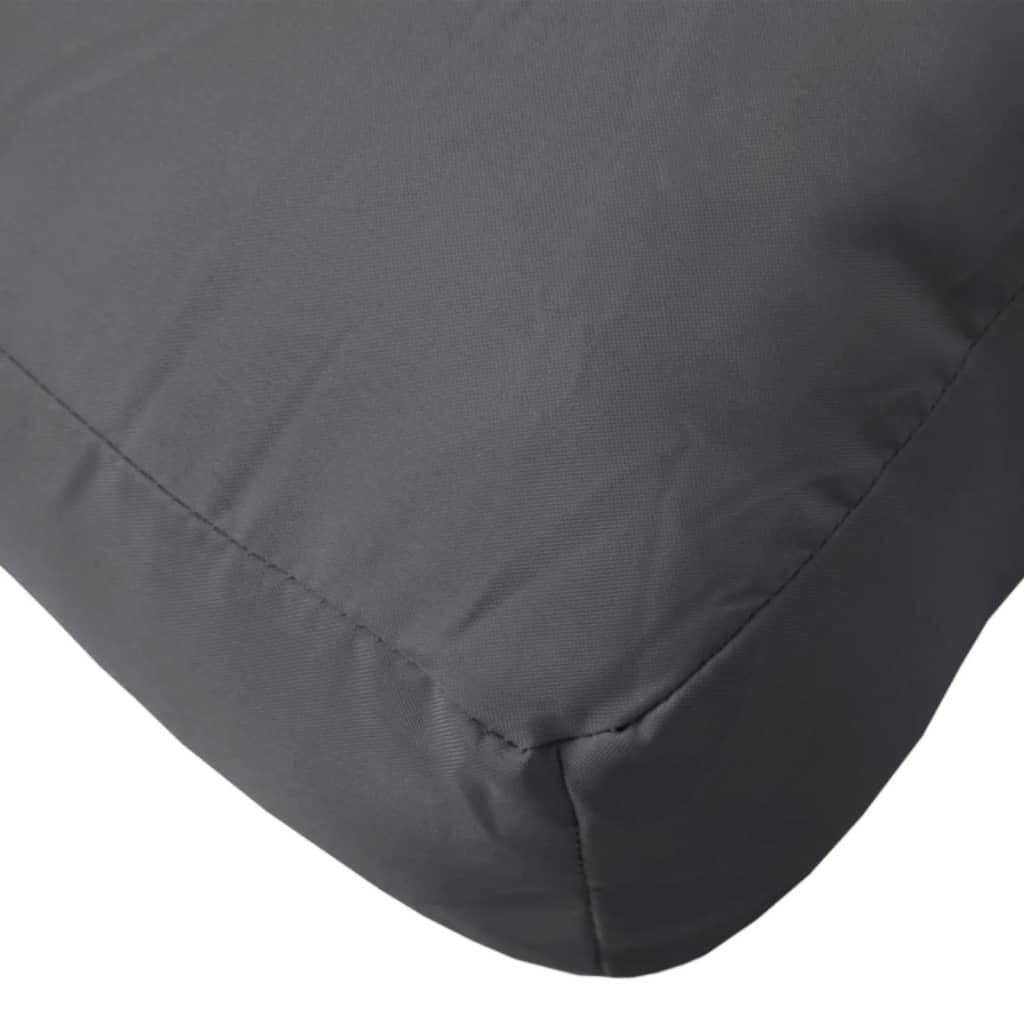 vidaXL Μαξιλάρι Παλέτας Ανθρακί 50 x 40 x 12 εκ. Υφασμάτινο