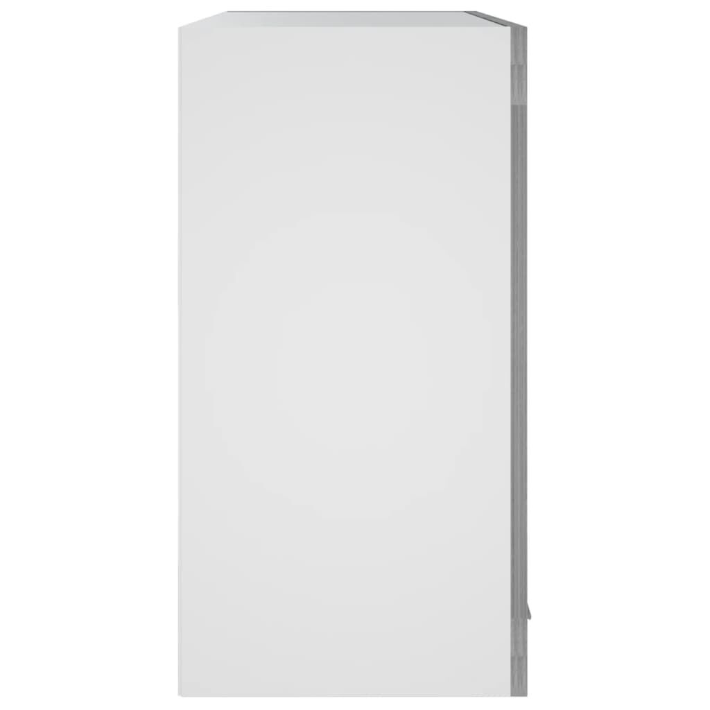 vidaXL Κρεμαστό Ντουλάπι Lyon Γυάλινο Γκρι Sonoma 60x31x60εκ.