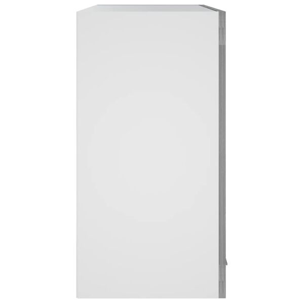 vidaXL Κρεμαστό Ντουλάπι Lyon Γυάλινο Γκρι Sonoma 60x31x60εκ.