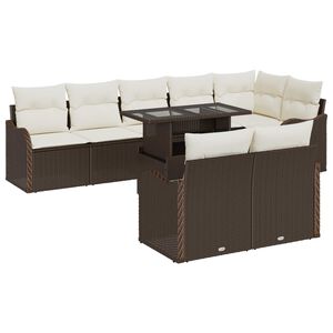 vidaXL &Sigma;&epsilon;&tau; &Kappa;&alpha;&nu;&alpha;&pi;έ &Kappa;ή&pi;&omicron;&upsilon; &mu;&epsilon; &mu;&alpha;&xi;&iota;&lambda;ά&rho;&iota; &mu;&epsilon; &mu;&alpha;&xi;&iota;&lambda;ά&rho;&iota; 9 pcs &Kappa;&alpha;&phi;έ &Pi;&omicron;&lambda;&upsilon; &Rho;&alpha;&tau;ά&nu;