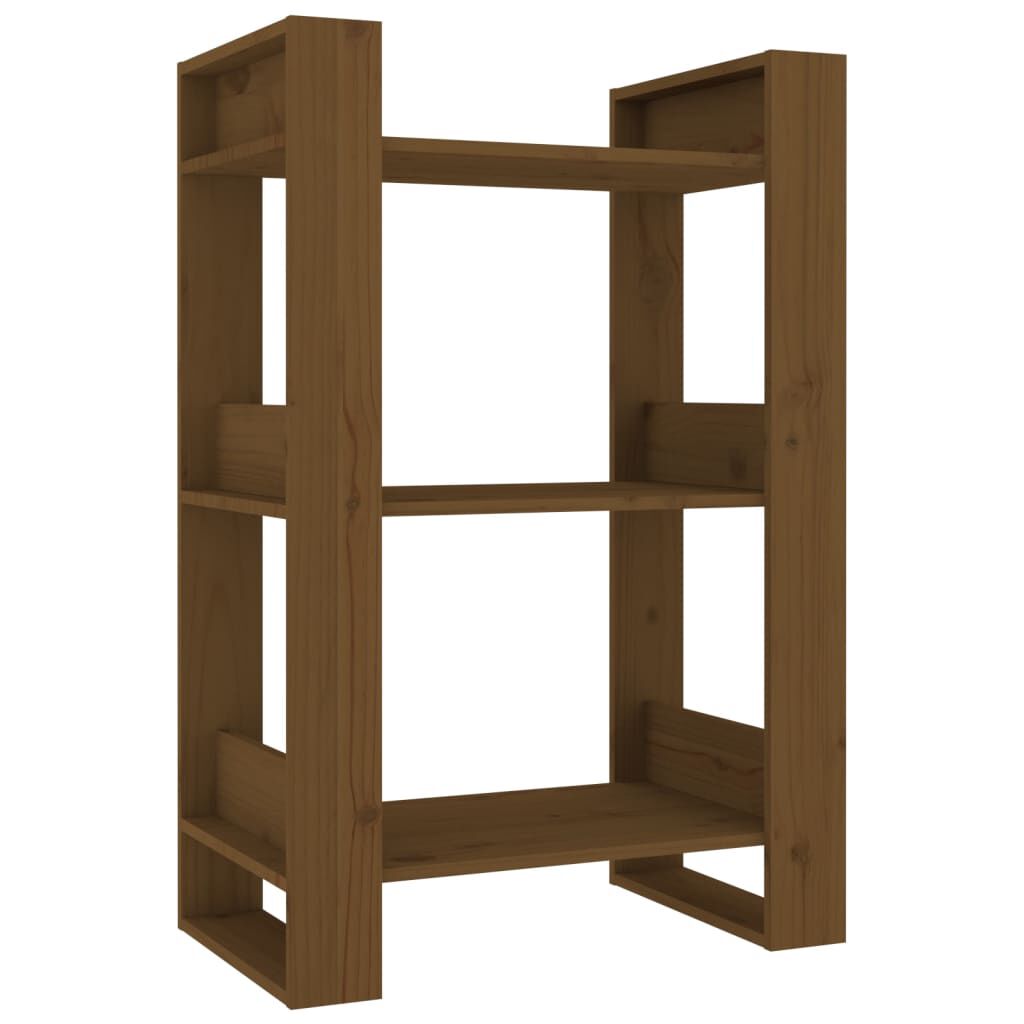 vidaXL Βιβλιοθήκη/Διαχωριστικό Χώρου Μελί 60 x 35 x 91 εκ. Μασίφ Ξύλο