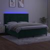 vidaXL &Kappa;&rho;&epsilon;&beta;ά&tau;&iota; Boxspring &mu;&epsilon; &Sigma;&tau;&rho;ώ&mu;&alpha; & LED &Sigma;&kappa;. &Pi;&rho;ά&sigma;&iota;&nu;&omicron; 160x200&epsilon;&kappa; &Beta;&epsilon;&lambda;&omicron;ύ&delta;&omicron;