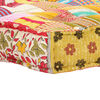 vidaXL Πουφ Patchwork 100 x 100 x 20 εκ. Υφασμάτινο