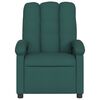 vidaXL Πολυθρόνα Ανακλινόμενη Σκούρο Πράσινο Υφασμάτινη