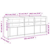 vidaXL Ντουλάπι με LED Sonoma Δρυς 162x37x67 εκ.