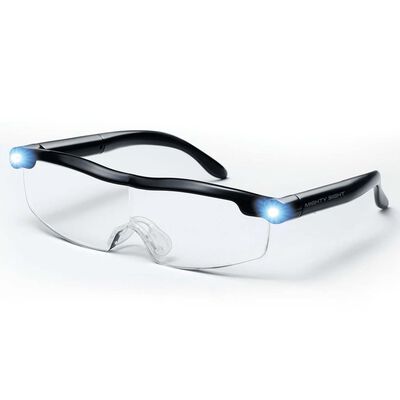 Ultra Vue Μεγεθυντικά Γυαλιά LED Μαύρα από Πλαστικό