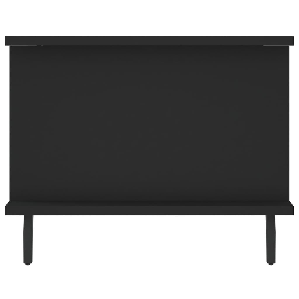 vidaXL Τραπεζάκι Σαλονιού Μαύρο 90x50x40 εκ. Επεξεργασμένο Ξύλο