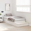 vidaXL Κρεβάτι με αποθηκευτικό χώρο Λευκό 226.5 x 90 x 31.5 εκ.
