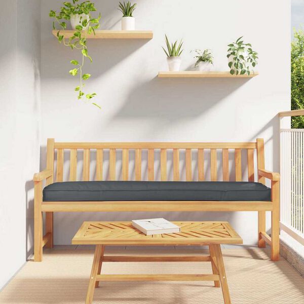 vidaXL Μαξιλάρι παλέτας Ανθρακί 180 x 40 x 8 εκ. Ύφασμα Oxford