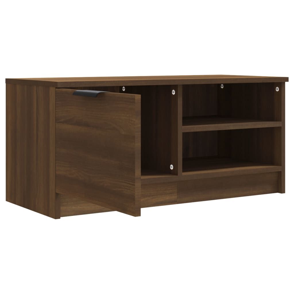 vidaXL Έπιπλο Τηλεόρασης Καφέ Δρυς 80x35x36,5 εκ. Επεξεργασμένο Ξύλο