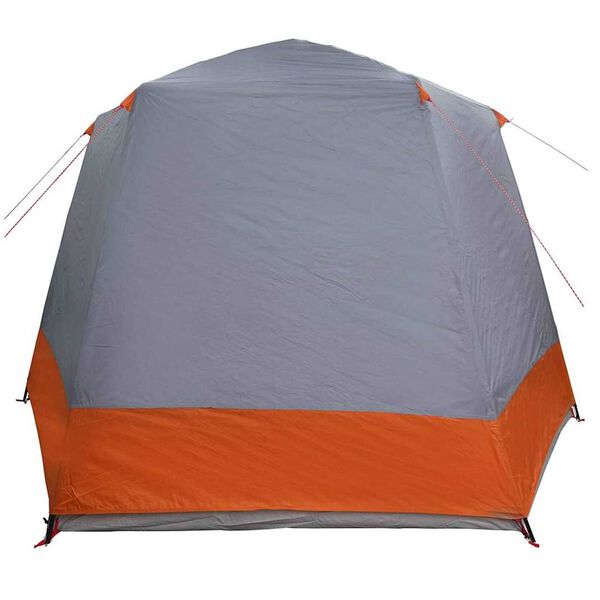 vidaXL Σκηνή Camping Γκρι και πορτοκαλί 420 x 420 x 227 εκ Πολυεστέρας