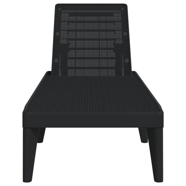 vidaXL Ξαπλώστρα Ανθρακί 186 x 60 x 29 από Πολυπροπυλένιο