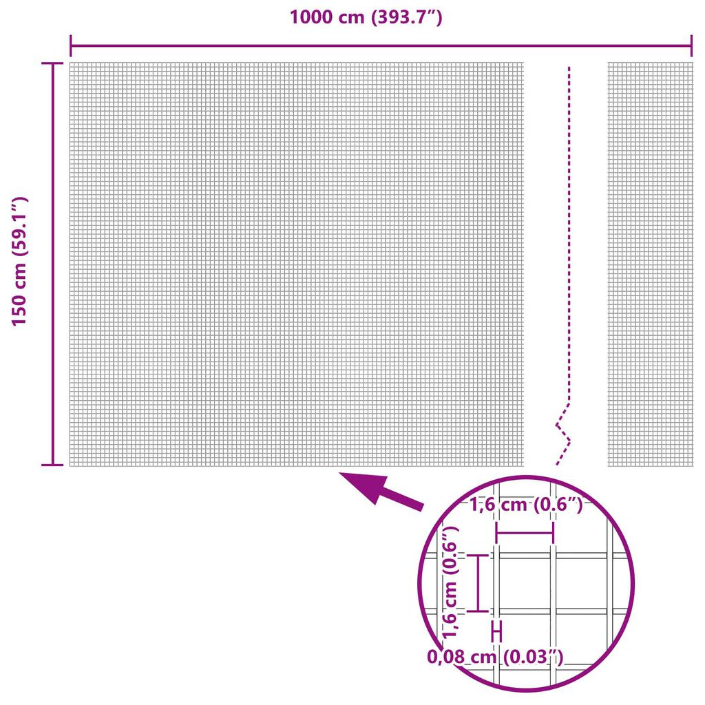 vidaXL Φράκτης από Συρματόπλεγμα Κόκκινος 1.5x10 μ από Ατσάλι