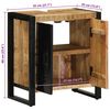 vidaXL Ντουλάπα Μπάνιου Καφέ 55 x 35 x 60 εκ. Μασίφ ξύλο μάνγκο