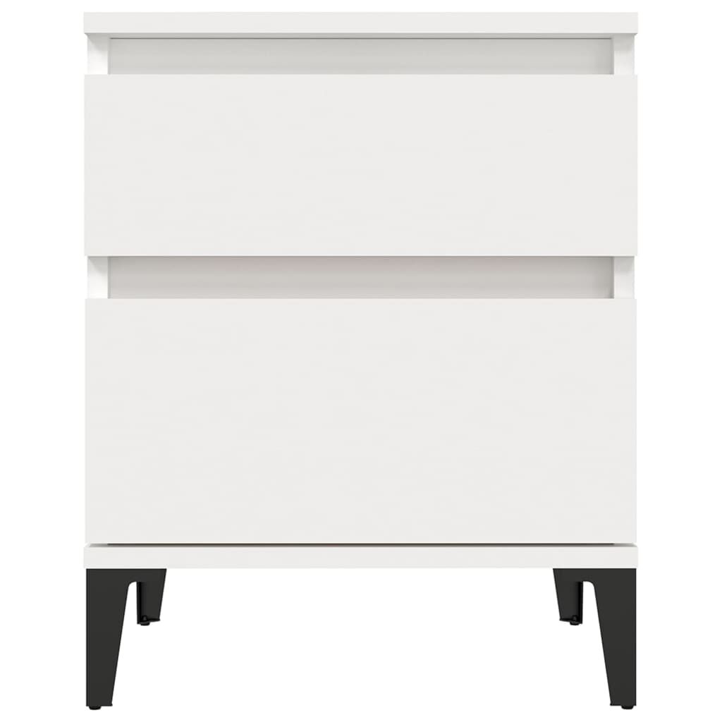 vidaXL Κομοδίνο Λευκό 40 x 35 x 50 εκ.