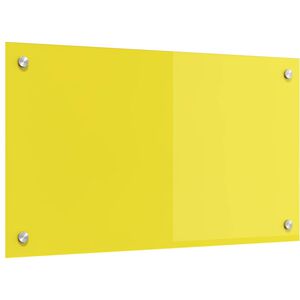 vidaXL Πίσω Πάνελ Κουζίνας Κίτρινο 70 x 40 x 0,6 εκ. σκληρυμένο γυαλί