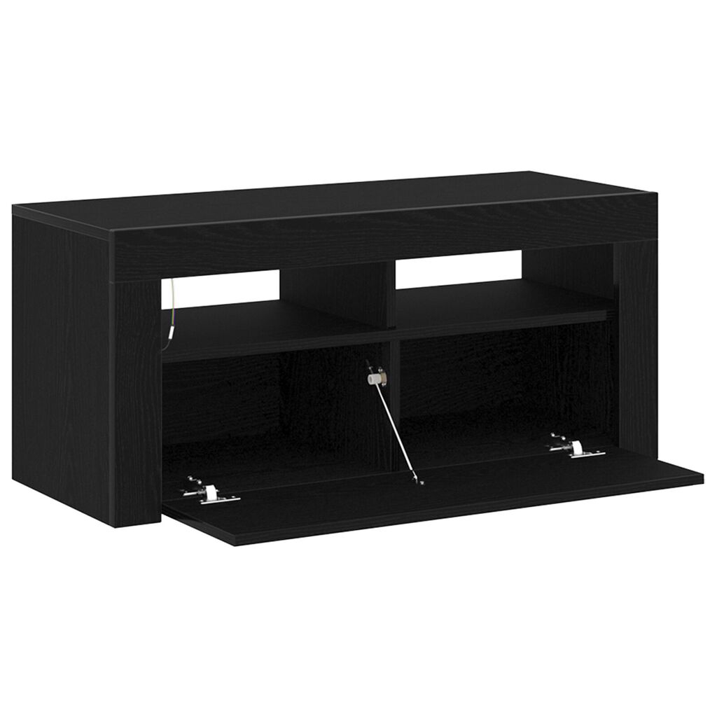 vidaXL Ντουλάπι TV Μαύρο 90 x 35 x 40 εκ. Επεξεργασμένο ξύλο