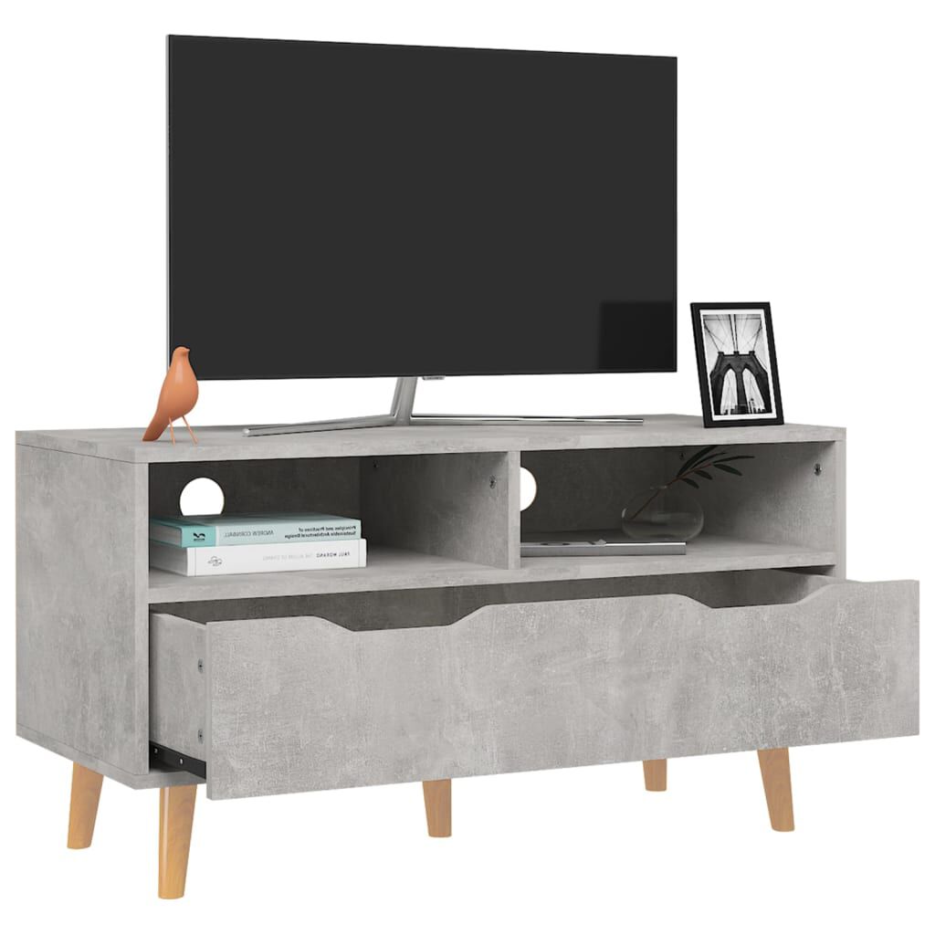 vidaXL Έπιπλο Τηλεόρασης Γκρι Σκυρ. 90x40x48,5 εκ. Επεξεργασμένο Ξύλο