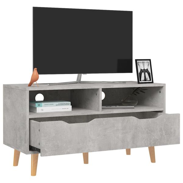 vidaXL Έπιπλο Τηλεόρασης Γκρι Σκυρ. 90x40x48,5 εκ. Επεξεργασμένο Ξύλο
