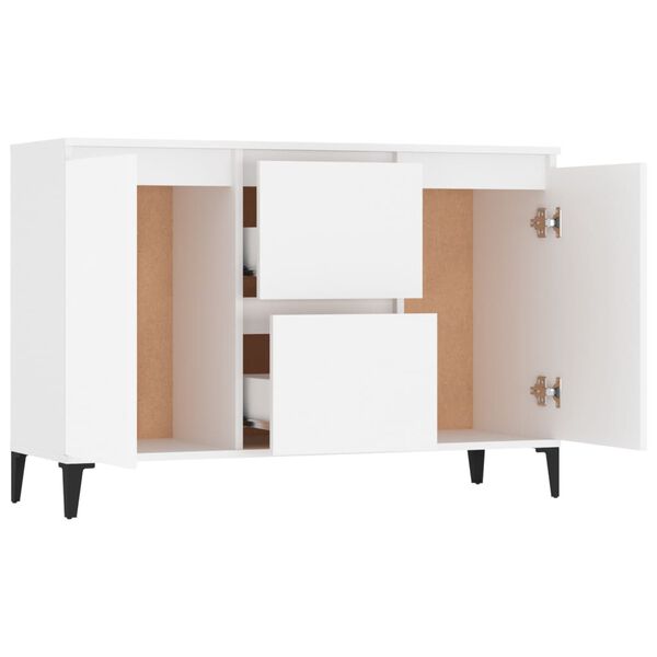 vidaXL Μπουφές Λευκός 102 x 35 x 70 εκ. από Επεξεργασμένο Ξύλο