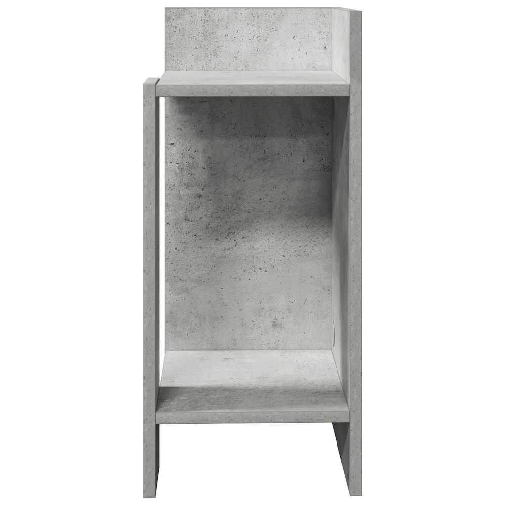vidaXL Τραπεζάκι με ράφι Γκρι Σκυροδέματος 25,5x27x60 εκ.