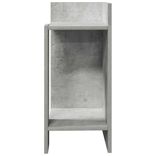 vidaXL Τραπεζάκι με ράφι Γκρι Σκυροδέματος 25,5x27x60 εκ.