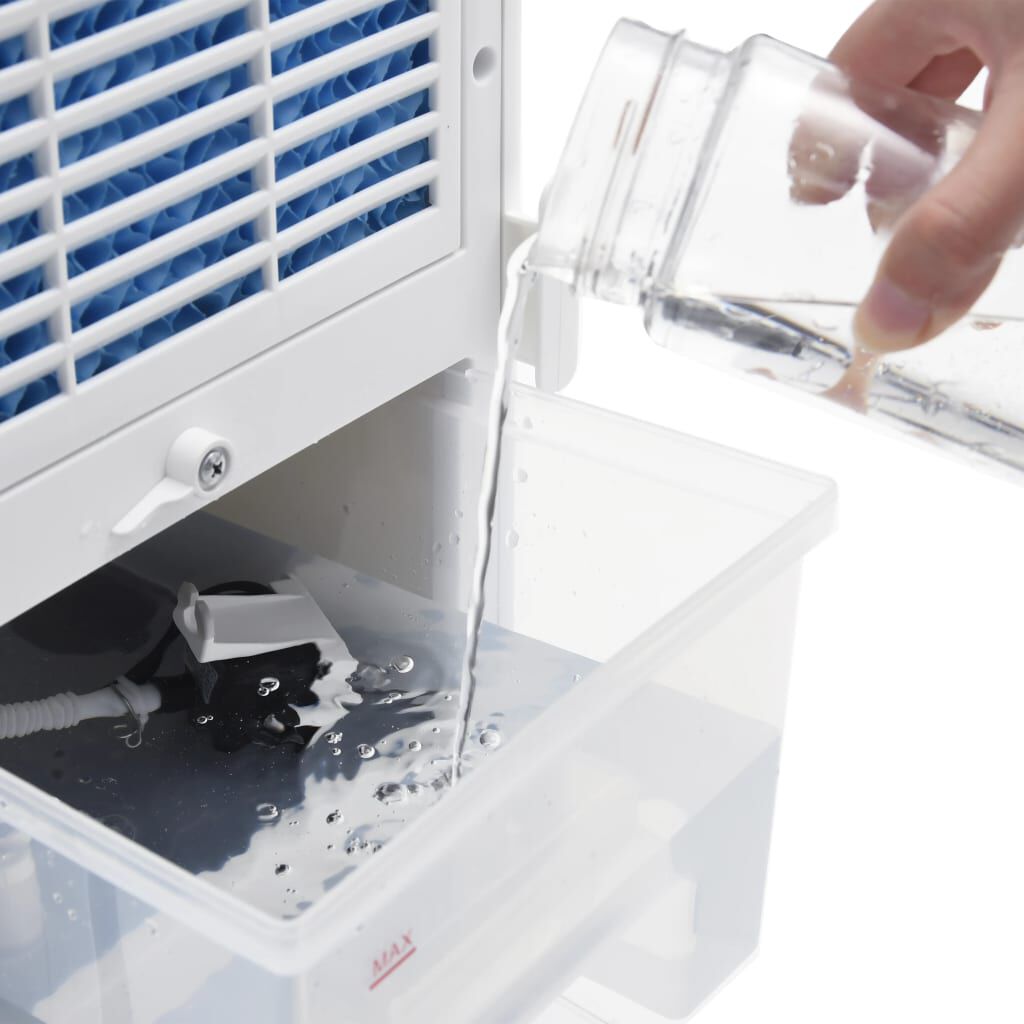 vidaXL Air Cooler Φορητό 3 σε 1 Ασπρόμαυρο 61 x 31 x 27 εκ. 65 W
