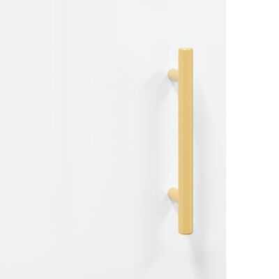 vidaXL Ντουλάπι Γυαλιστερό Λευκό 69,5x34x180 εκ. Επεξεργασμένο Ξύλο