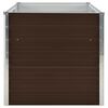 vidaXL Ζαρντινιέρα Ψηλή Καφέ 160 x 80 x 77 εκ. από Γαλβανισμένο Χάλυβα