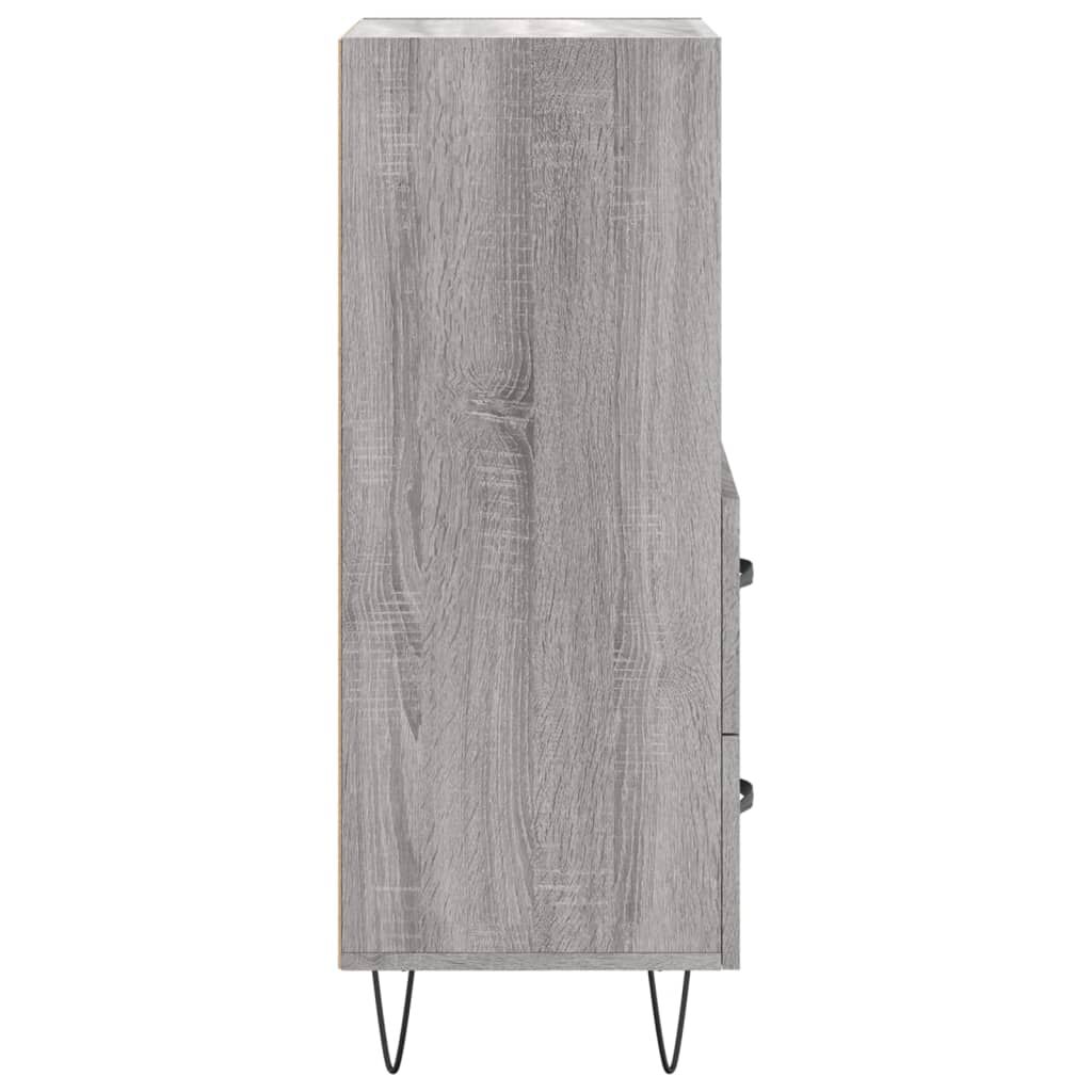 vidaXL Ντουλάπι Γκρι Sonoma 34,5x34x90 εκ. από Επεξεργασμένο Ξύλο