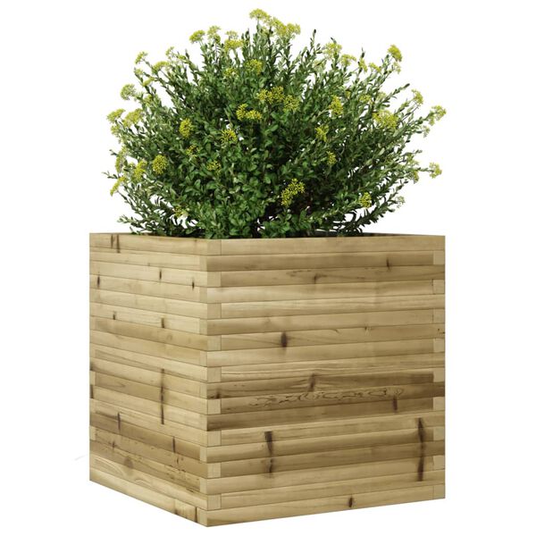 vidaXL Ζαρντινιέρα Κήπου 70x70x68,5 εκ. από Εμποτισμένο Ξύλο Πεύκου