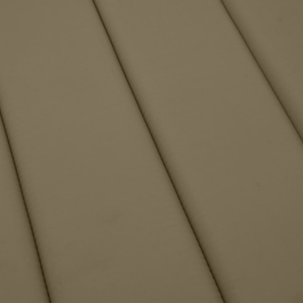 vidaXL Μαξιλάρι Ξαπλώστρας Taupe Μελανζέ 200x60x4 εκ. Ύφασμα