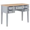 vidaXL Γραφείο Γκρι 109,5 x 45 x 77,5 εκ. Ξύλινο