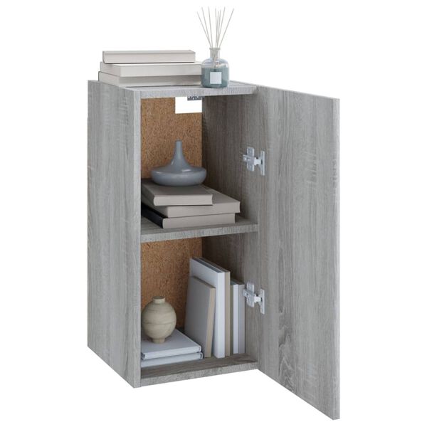 vidaXL Έπιπλα Τηλεόρασης 2 τεμ. Γκρι Sonoma 30,5x30x60 εκ. Επεξ. Ξύλο