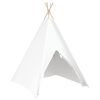 vidaXL Σκηνίτσα Teepee Λευκό 120 x 120 x 150 cm Ύφασμα και Πλαστικό